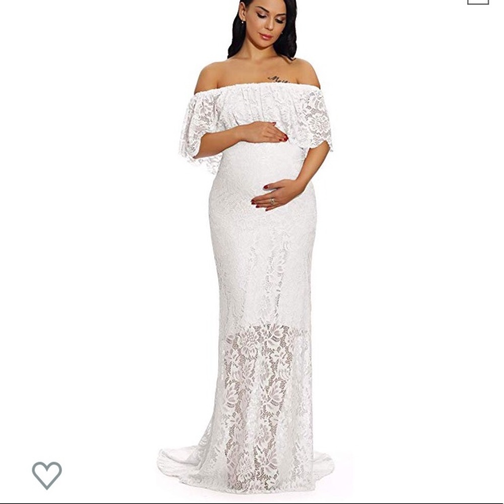 White Maternity dress